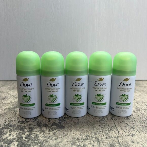 Dove Advanced Care Dry Spray Antiperspirant Cool Essentials 5 Pack - Picture 1 of 6